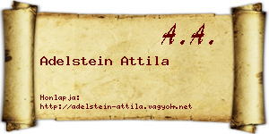 Adelstein Attila névjegykártya